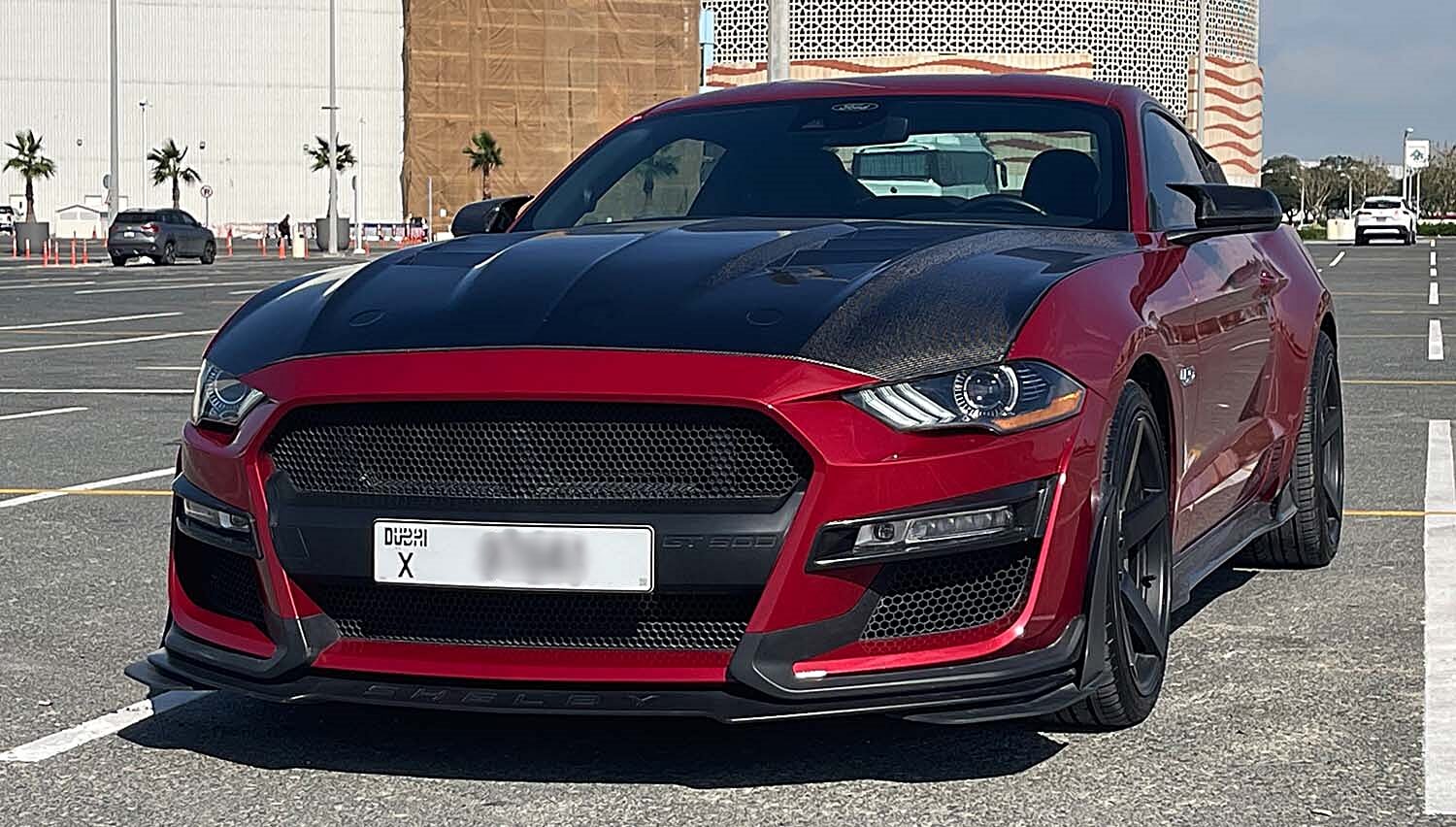 Red Ford Mustang GT Rental in Dubai