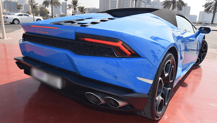 rent huracan spyder dubai