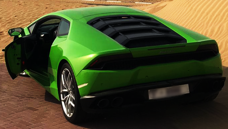 Lamborghini Huracan Green 2018 Hire in Dubai