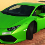 Lamborghini Huracan Green 2018 Rental Dubai