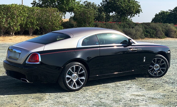 Rolls Royce Wraith 2018 Black Rental in Dubai