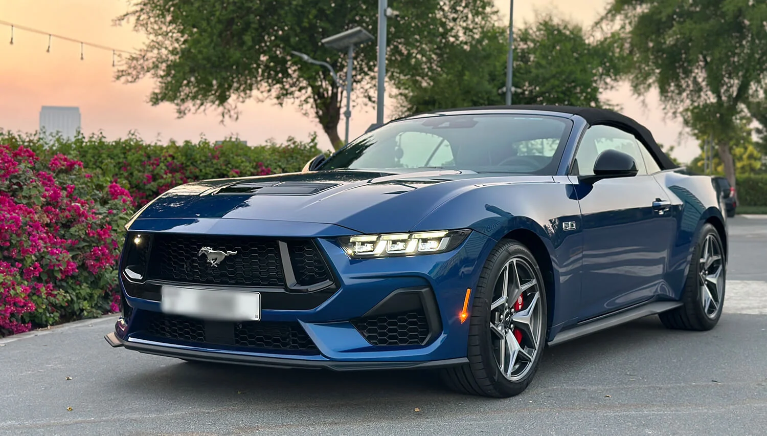 Mustang Convertible 2024 Rental Dubai